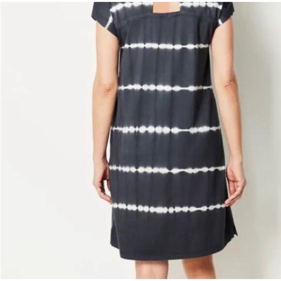 J Jill Fit Tie-Dyed Dress XL Pockets Boho Hippie Casual - Picture 2 of 8